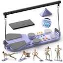 Pilates Board,Pilates Reformer Sets, Multifunctional Abdominal Pilates Board for Home Workout Equipment, Portable Foldable Ab Board Trainer Pilates Exercise Machine, Pilates Board for Women