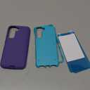 for Samsung Galaxy S24-FE Case [NOT FIT S24] with 2 Pack Tempered Glass Screen Protector, Military Grade 3-Layer Full-Body Shockproof Android Funda para Galaxy S24FE 5G, Purple (S24 FE, Purple)