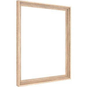 MCS Canvas Float Frames 16x20 Canvas Natural Finish Frame, Vertical & Horizontal Wall Hanging Large for Canvas Paintings (1-Pack)