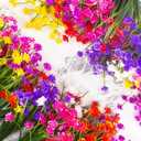Grunyia Artificial Flowers Outdoor UV Resistant Fake Plants Indoor Outside Hanging Planter Home Garden Decor, 10 Bundles (Pink)