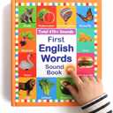 My First English Words Sound Book for Kids Ages 3-6, Interactive Toddler Books with 470+ Words & 21 Themes, Electronic Educational Toys for Boys & Girls, Speech Therapy Activities
