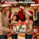 Advent Calendar 2025 Kids, 12 IN 1 Christmas Building Set, 12 Days Christmas Holiday Countdown Calendars Xmas Toy Gift for Boys Girls 6 8 10 12 Years, with Party Favors, Santa, Tree, Stocking Stuffers