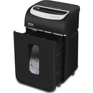 Paper Shredder for Home Office Heavy Duty with 60 Mins Running with US Patented Cutter,Shred CD/Card with Extra Large Bin,AUTO Jam Proof(ETL) (25-Sheet Cross Cut)