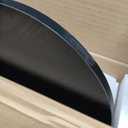 Small Round Side Table, 12" Drink End Table for Small Spaces, Black, 11.81" x 11.81" x 21.57"