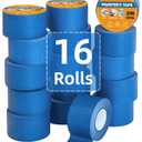 VANITURE Painters Tape 2 Inch Wide, 16 Rolls Blue Painters Tape Bulk, 2 Inches x 55 Yards Masking Tape for Wall Painting & Protects Surfaces | Easy Removal, Sharp Lines, Indoor/Outdoor Use