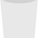iDesign Small Round Plastic Bathroom Trash Can - Ideal for Bathroom, Bedroom, or Office - White