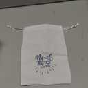 3 Pcs Jewish Wedding Chuppah Breaking Glass Jewish Gifts for Couples Engagement Marriage Anniversary Ceremony Glass Souvenir Vessel Groom with Drawstring Bag (White)