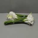 12pcs 26" Ivory White Calla Lily Artificial Flowers Real Touch Long Stem Faux Lilies for Tall Vase Centerpieces for Tables Wedding Decorations Bride Bouquet & Home Decoration