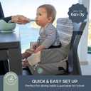 Dreambaby Dining Booster Seat - Portable High Chair for Dining Table | Travel High Chair - Built-in Storage & Shoulder Strap - Three Point Harness - Easy Dining On The Go