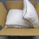 JOLLYVOGUE King Size Pillows Set of 2 for Sleeping, Soft and Supportive Bed Pillows with Down Alternative Filling for Side and Back Sleepers, Hotel Collection (White)