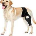 Jorme Dog Knee Brace for Torn ACL, Dog Leg Brace for PostSurgery Recovery, Arthritis & Luxating Patella,Side Stabilizers, Breathable Neoprene, Adjustable Velcro & Belly Band,Front/Rear Legs (L)