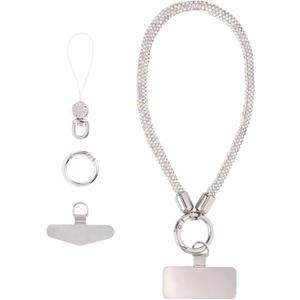 Long Pond Designer Cell Phone Wrist Strap, Anti-Lost Lanyard Wristlet Charm for iPhone 17 Pro Max&Most Cellphones, Detachable Bracelet
