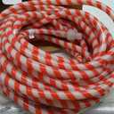 Joiedomi 40FT LED Candy Cane Rope Lights, Waterproof Outdoor 360 LED Christmas Decor Lights for Garden Yard Party Xmas Christmas Holiday Decorations (Red & Warm White)