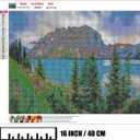 BAISITE Diamond Art Kits for Adults Beginners,2 Pack Round 5D Paint with Diamonds Pictures Full Drill Cross Stitch Home Wall Decor DIY Crafts Kits(12x16 Inches) BSTDPK809-810