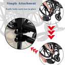 (1Pair) Wheelchair Replacement Footrests, Wheelchair Replacement Parts, Wheelchair Swivel Footrests for Standard Wheelchairs, Black