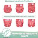 wegreeco Female Dog Diapers, Washable Reusable Pet Puppy Doggie Diapers for Medium Female Dogs in Heat Period, Doggy Period Panties Medium