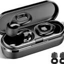 Ear plugs for sleeping, 35dB Noise Reduction Hearing Protection EarPlugs, Reusable Silicone Earplug, 7 Pair Eartips in XS/S/M/L Replaceable Single/Double Ear Plug for Sleep, Study, Work, Events(Black)