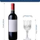 XUWAIDSGN 24 Pcs 7oz Plastic Vintage Wine Glasses Drinking Glasses Unbreakable Wedding Glassware Crystal Water Goblets Reusable Drinkware Vintage Champagne Flutes (24, Clear)