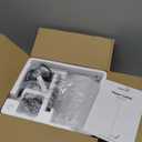 Floor Lamp with Linen Shade, Dimmable Tall Standing Lamp with Remote Control & 3 Color Temperatures, Modern Floor Lamps for Living Room Bedroom Office Corner, 9W LED Bulb Included (Beige)