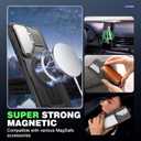 for Samsung Galaxy S25 Plus Case,S25 Plus Case with Camera Cover Stand [Compatible with MagSafe] Heavy Duty Drop Shockproof Slim Protection Rugged Magnetic Phone Case for Galaxy S25+ 6.7,Black