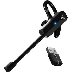 Turtle Beach Recon Air Wireless Gaming Chat Communicator for PS5, PS4, iOS, Android, Windows 10 & 11 PCs, & Bluetooth Mobile Devices with Noise - Cancelling Mic  Black