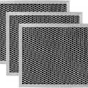 97007696 Replacement Filter For B-Roan - 10.5 X 8.75 Range Hood Filter Compatible with Stove Vent Fan With Aluminum Mesh Charcoal Combo By Funmit- Replaces 6105c 97007697-3 Pack