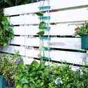 Blue Chain Trellis for Climbing Plants Indoor - Durable Natural Wood Design for Pothos and Ivy Support - Decorative Decorative Wall Feature for Home and Garden