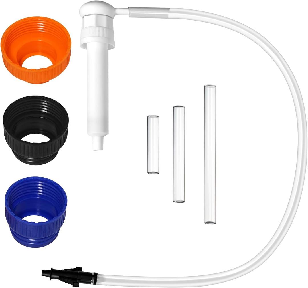 30cc Hand Oil Transfer Pump Fluid Pump for Gallon Bottles and Wide-Mouth Quart Bottles - Transfers Gear Oil, Transmission Fluid, Differential Fluid, and Antifreeze