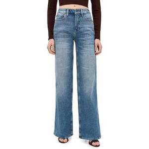 Good American Women's Good Skate Wide Jeans (6, Indigo1142)