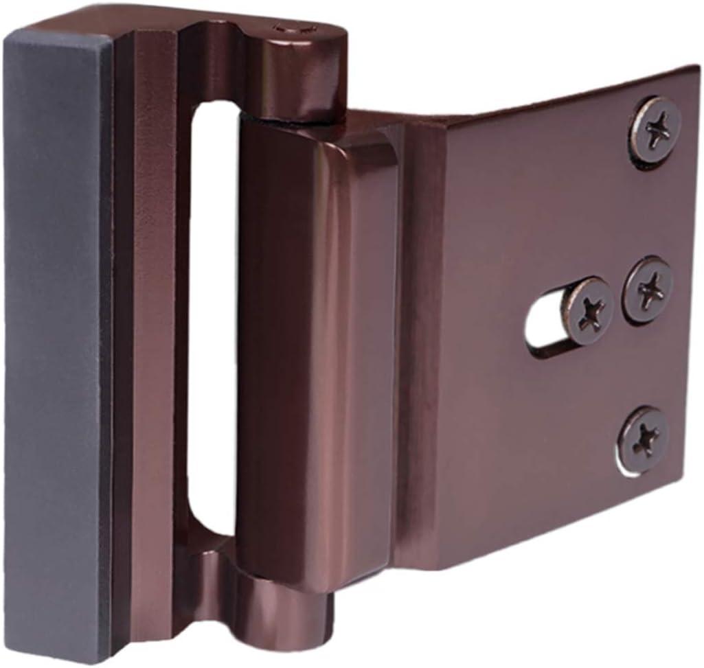 Door Lock Child Proof, Home Security Door Reinforcement Lock,Door Latch Double Safety Security Protection for Your Home,Brown Door Security Lock Door Lock Child Proof, Home Security Door Reinforcement Lock,Door Latch Double Safety Security Protection for Your Home,Brown Door Security Lock