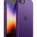 Compatible with iPhone SE 2022/SE2020,  Case, Anti-Fingerprint Matte Coating, Protective Hard Back Slim Translucent Case 