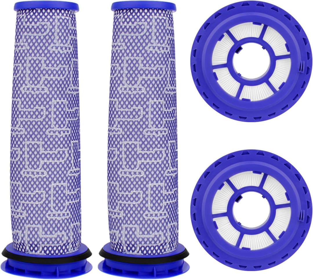Ball Animal 3 Filter Replacement for Dyson DC41 DC65 DC66 UP13 UP20 UP30 Ball Animal 2 Ball Animal 3, Multi Floor Vacuum, Compare Part# 920769-01 & 920640-01, 2 Post-Motor + 2 Pre-Motor Filters