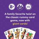 Five Crowns Giant Card Games  Jumbo Playing Cards, Card Game for Kids and Adults, Family Game Night, 5 Suited Rummy Style Card Game, Ages 8+
