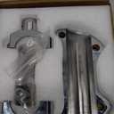 TDZ 1 1/4 inch Chrome Handlebar Risers Kit for Harley Fat Boy Softail Dyna Sportster Road King 1.25" Ape Hanger Beach Handlebar (rise height2" for 1.25" Handlebar)