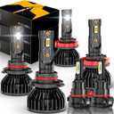 Compatible for 2007 2008 2009 2010 2011 2012 2013 2014 Chevy Tahoe/Silverado for Off Road, 9005 H11 Light Bulbs 5202 Fog Lights, Powersports Bulbs, 6-Pack