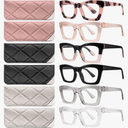 CCVOO 6 Pack Oprah Reading Glasses for Women, Eyeglasses, Blue Light Readers for Women, Computer Eye Glasses, Cheaters