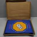 Nine-Marsh Mahjong Mat for Table 31.5''x31.5'', Non-Slip Mahjong Cloth Cover with Game Rules, Mahjong Tablecloth for Poker, Board Games Table Mat, Card Games, Tile Games, Dominoes (Blue)