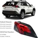 Right Outer LED Tail Light Assembly For Toyota RAV4 2019-2024