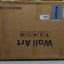 Large 3D Textured Framed Neutral Abstract Wall Art for Living Room, 3 Piece Modern Artwork for Walls, Minimalist White and Brown Geometric Wall Paintings for Hallway, Stair, Office Wall Decor 24x36 In (Bold Reliefs)