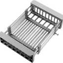 Dish Drying Rack, Kitchen Sink Colander, Expandable Colander, Stainless Steel Sink Strainer with Adjustable Boom, Suitable for Vegetables and Fruits