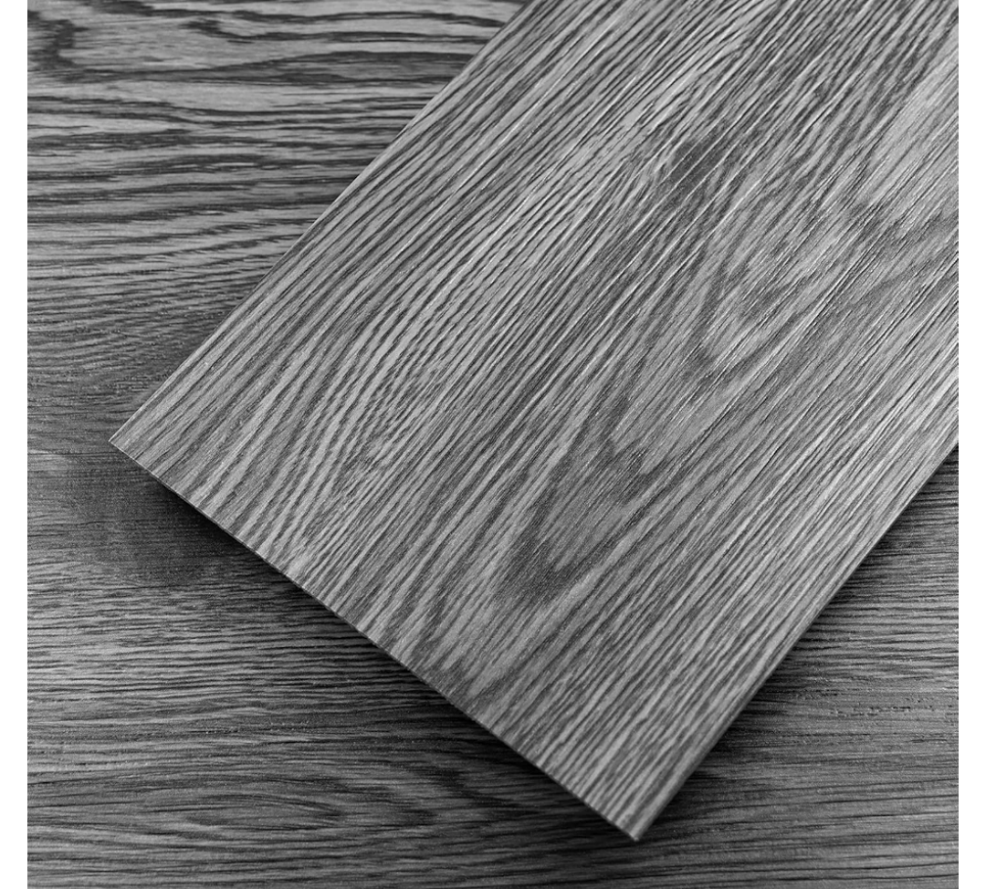 12-Pack 18 Sq. Ft Peel and Stick Floor Tiles,Deep Grey Vinyl Wood Plank,Self-Adhesive Waterproof for Bedroom, Kitchen, Living Room Home Decor