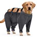 Dog Snow Pants, Anti Dirt Pants for Dogs, Puppy Snow Pants for Winter, Dog Snowsuit with Out Boots, Adjustable Suspender Pants for Outdoor Walking & Paw Protectors, Size 7XL