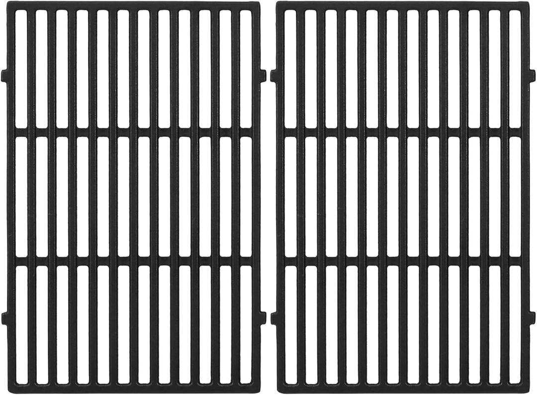 E310 17.5" 7638 7639 Grill Grates for Weber Spirit I & II 300, Spirt E310 E320 E330 S310 S320 S330, Cast Iron Cooking Grates, Grill Replacement Parts for Genesis Silver/Gold, Genesis 1000-3500