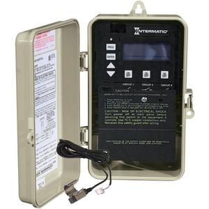 Intermatic PE153P Three Circuit Digital Time Switch Outdoor Case