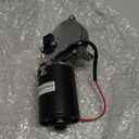 Garage Door Motor 30 Watts 24V DC Right Angle Reversible Electric Gear Motor with Double Flat Shaft 50 RPM High Torque for DIY Engine