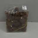 50 Pcs Brown Velvet Christmas Balls Bulk, Hanging Balls Flocked Ornaments for Xmas Tree Decorations Wedding Wreath Garland Holiday Party Office Home Decor