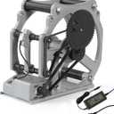 3D Filament Spool Winder, Electric Filament Respooler with Adjustable Speed, Status Light and Stop Lock, Filament Rewinder for Large Spool to Empty Spool Transfer, Power Adapter Included
