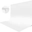 White Backdrop for Photoshoot, 10x10 ft Photo Backdrop Curtain Double-Side for Photography, Polyester Fabric White Background Screen for Photographic Studio Baby Picture Party Prop (Backdrop Only)