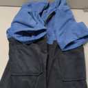 Hooded Towels for Kids Zippered Surf Poncho Swim Robe for 6-13 Years, 3/4 Sleeve Big Kids Hooded Beach Towel Thick Changing Robe Girls Boys, Black Blue