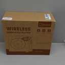 Record Player with Speakers Vintage Belt-Driven Turntable Bluetooth 3 Speed 3 Size Wireless Playback AUX-in RCA Out Headphone LP Vinyl Players Auto Stop Fashion White